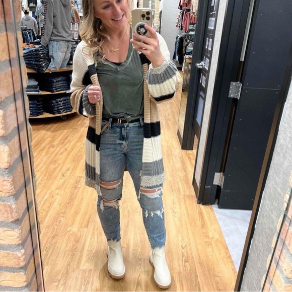 Umgee Oversized Cardigan Sweater Chunky‎ sweater size S - Picture 6 of 9